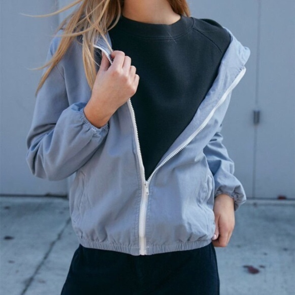 Brandy Melville John Galt blue hooded jacket